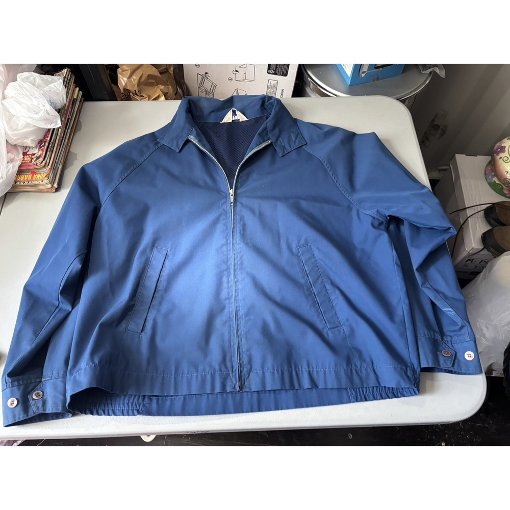 Vtg 1970s Blue Golf Jac Breathable Jacket XL